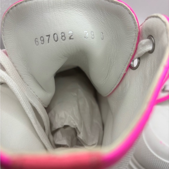 Alexander McQueen Tread Slick Boot 'White Fluo Pink' SZ 39 - Picture 7 of 8